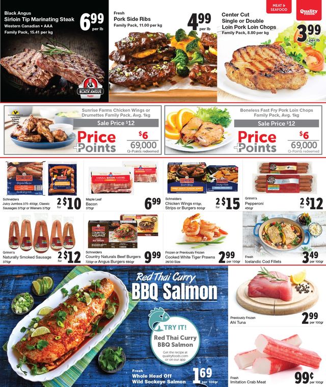 Quality Foods Flyer from 07/12/2021