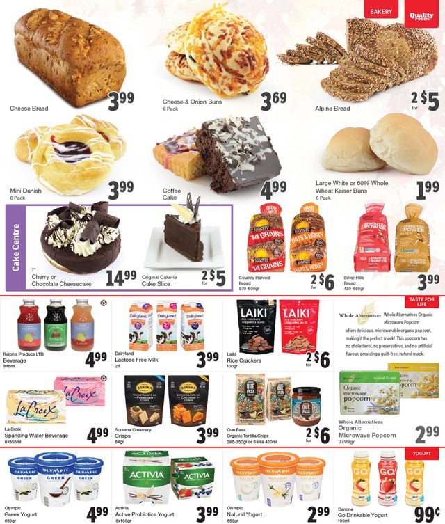 Quality Foods Flyer from 10/11/2021