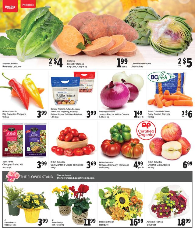 Quality Foods Flyer from 10/18/2021