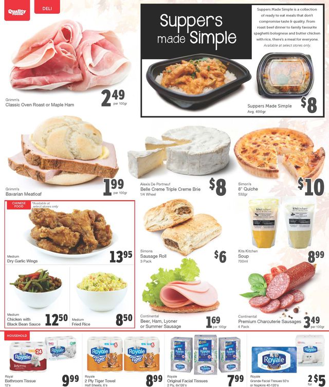 Quality Foods Flyer from 11/15/2021