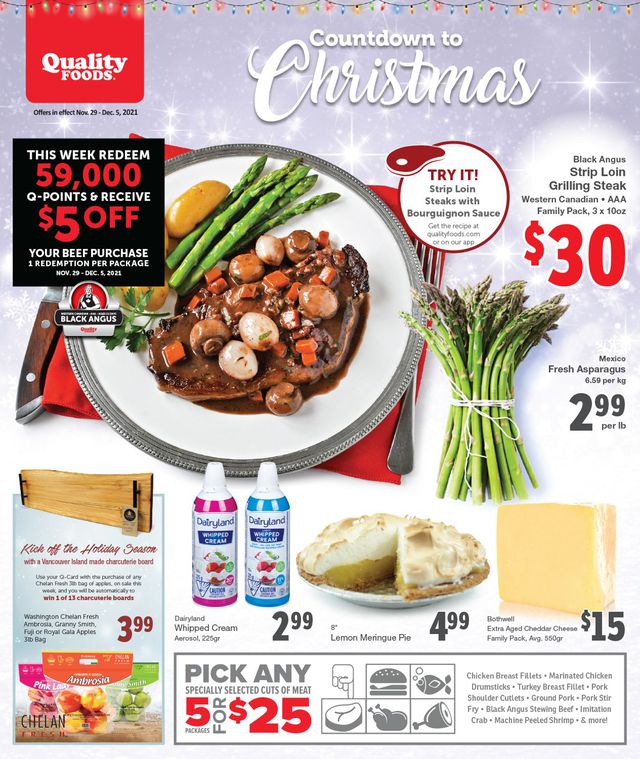Quality Foods Flyer from 11/29/2021