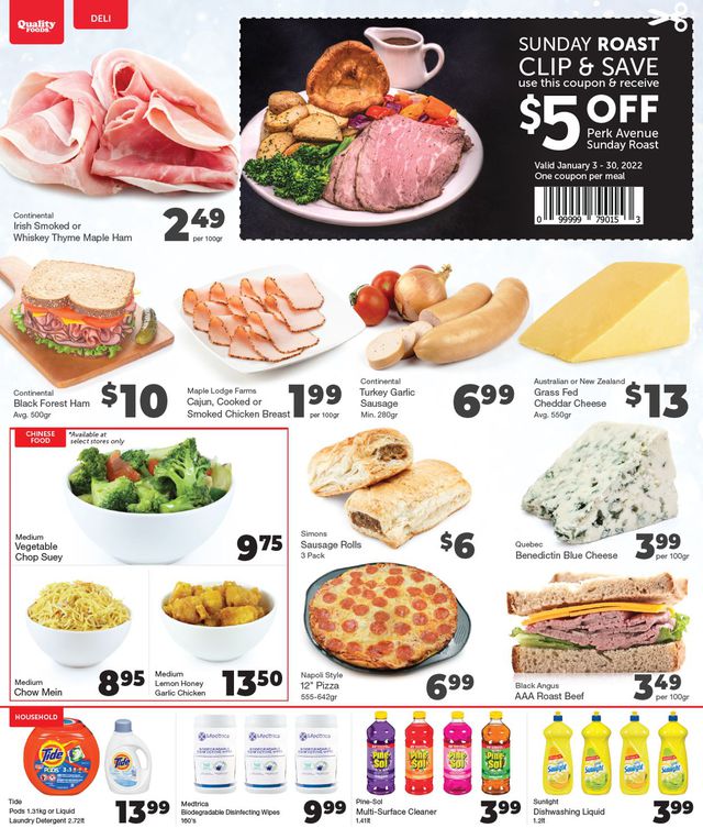 Quality Foods Flyer from 01/17/2022