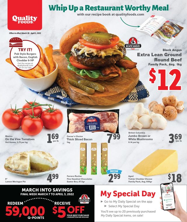 Quality Foods Flyer from 03/28/2022