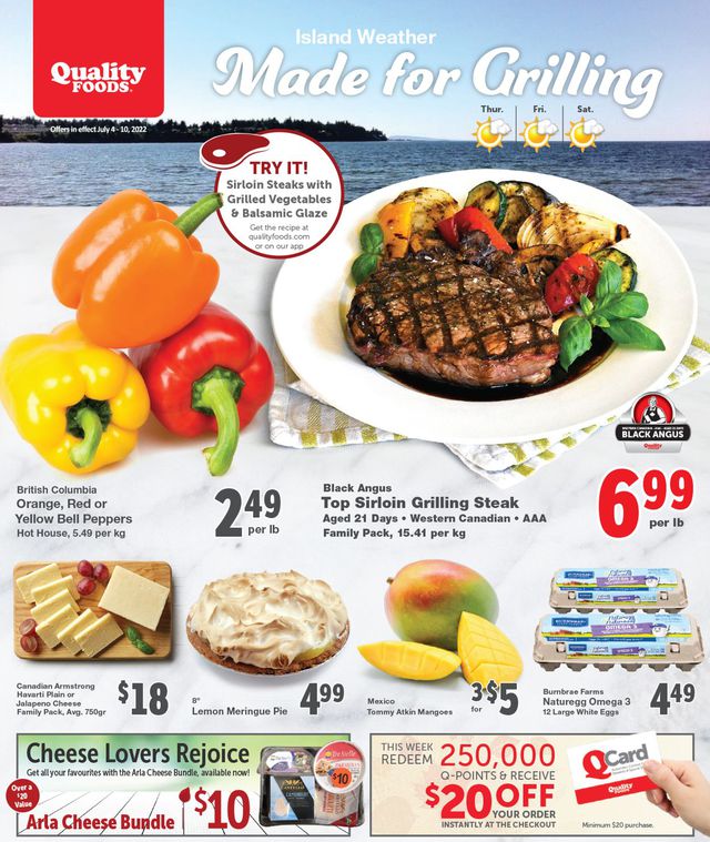 Quality Foods Flyer from 07/04/2022