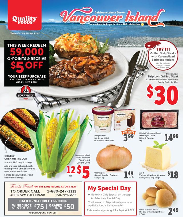 Quality Foods Flyer from 08/29/2022