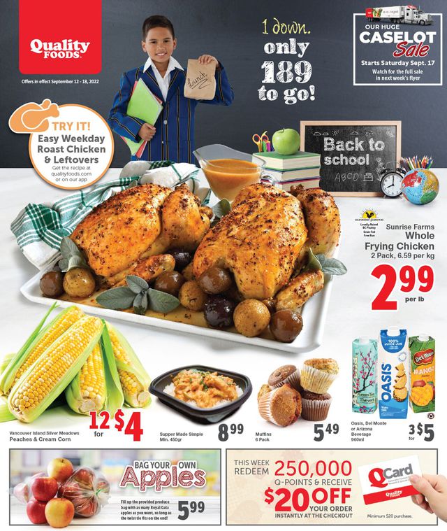 Quality Foods Flyer from 09/12/2022