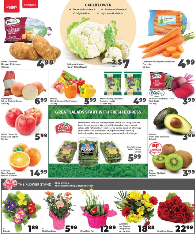 Quality Foods Flyer from 01/16/2023