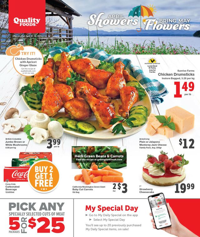 Quality Foods Flyer from 04/24/2023