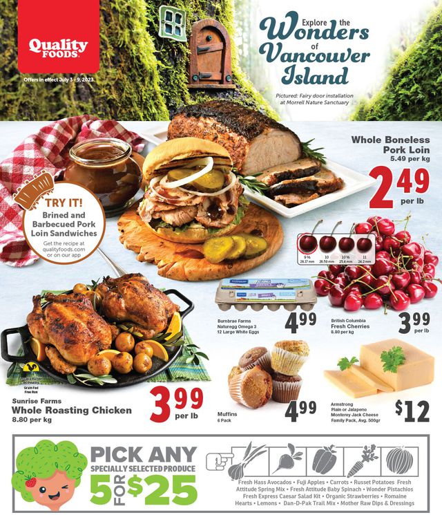 Quality Foods Flyer from 07/03/2023