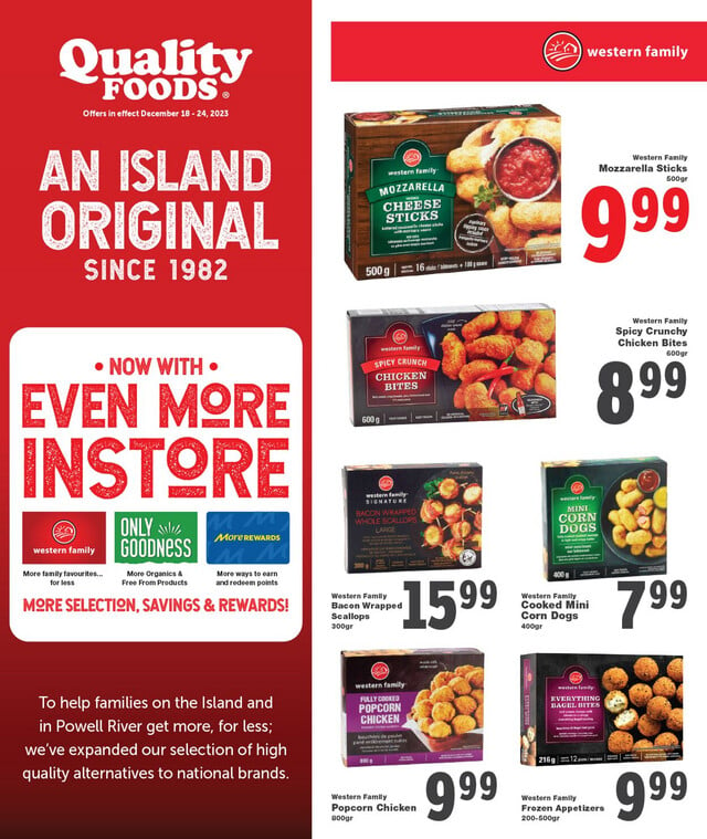 Quality Foods Flyer from 12/18/2023