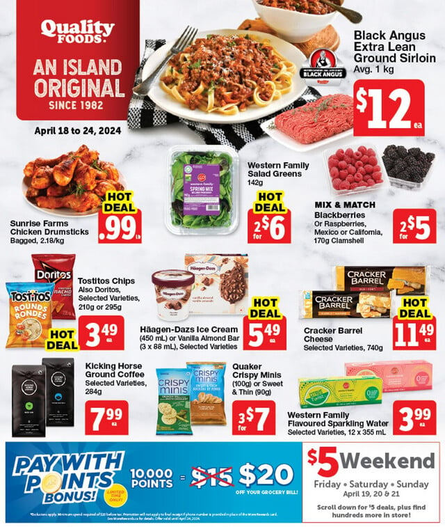 Quality Foods Flyer from 04/18/2024