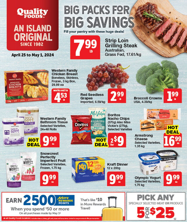 Quality Foods Flyer from 04/25/2024