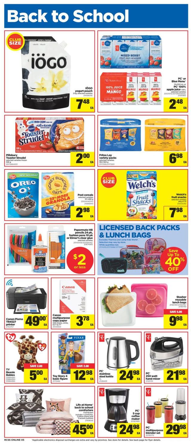 Real Canadian Superstore Flyer from 09/05/2019