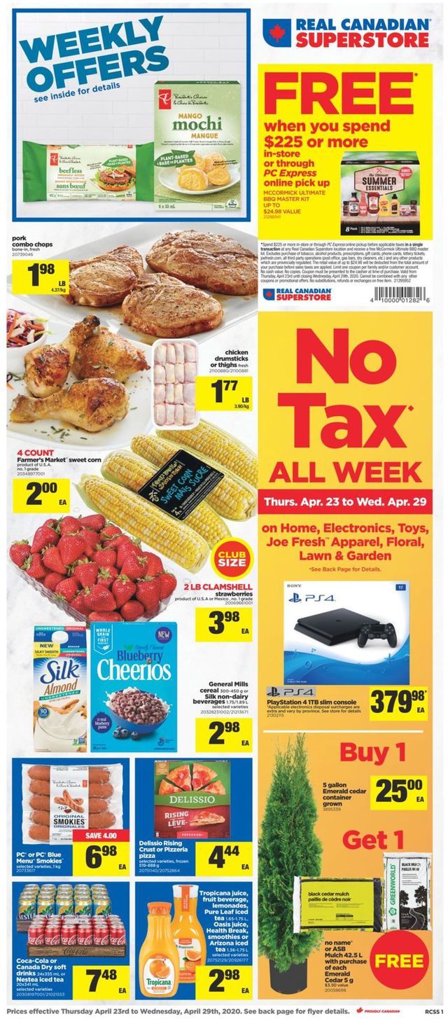 Real Canadian Superstore Flyer from 04/23/2020