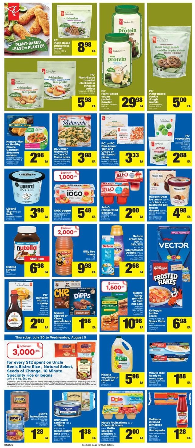 Real Canadian Superstore Flyer from 07/30/2020