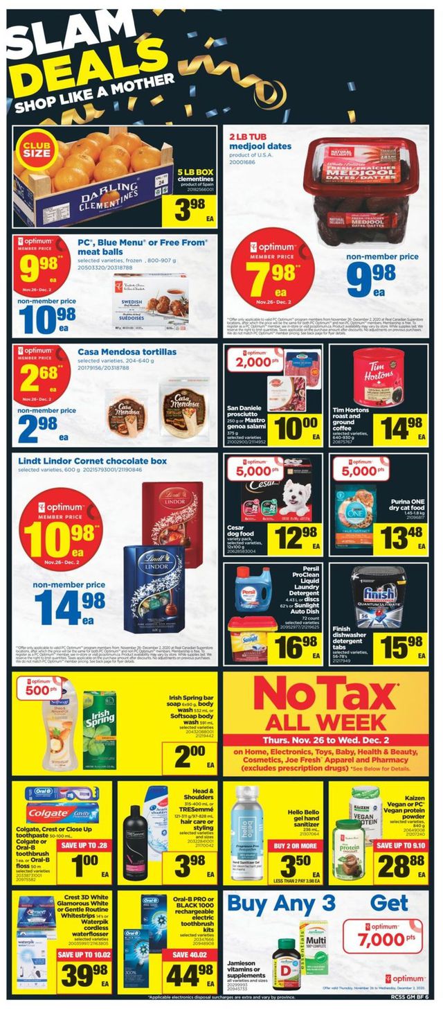 Real Canadian Superstore Flyer from 11/26/2020