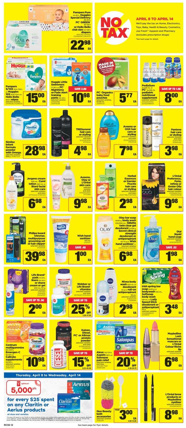 Real Canadian Superstore Flyer from 04/08/2021