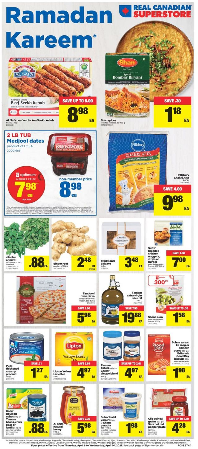 Real Canadian Superstore Flyer from 04/08/2021