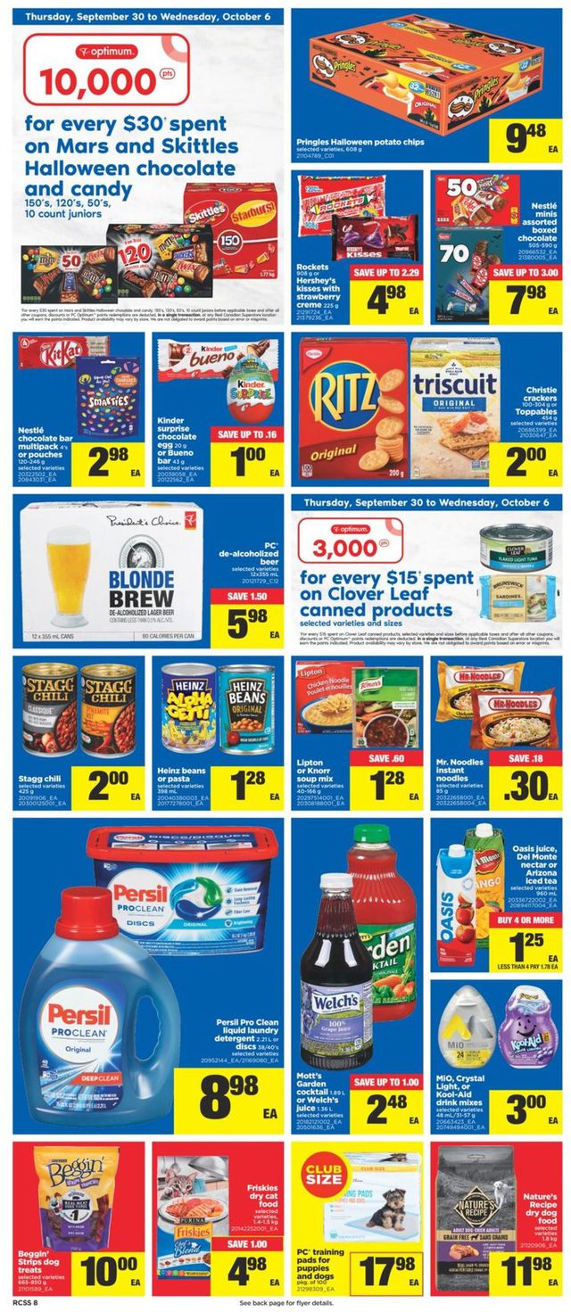 Real Canadian Superstore Flyer from 09/30/2021