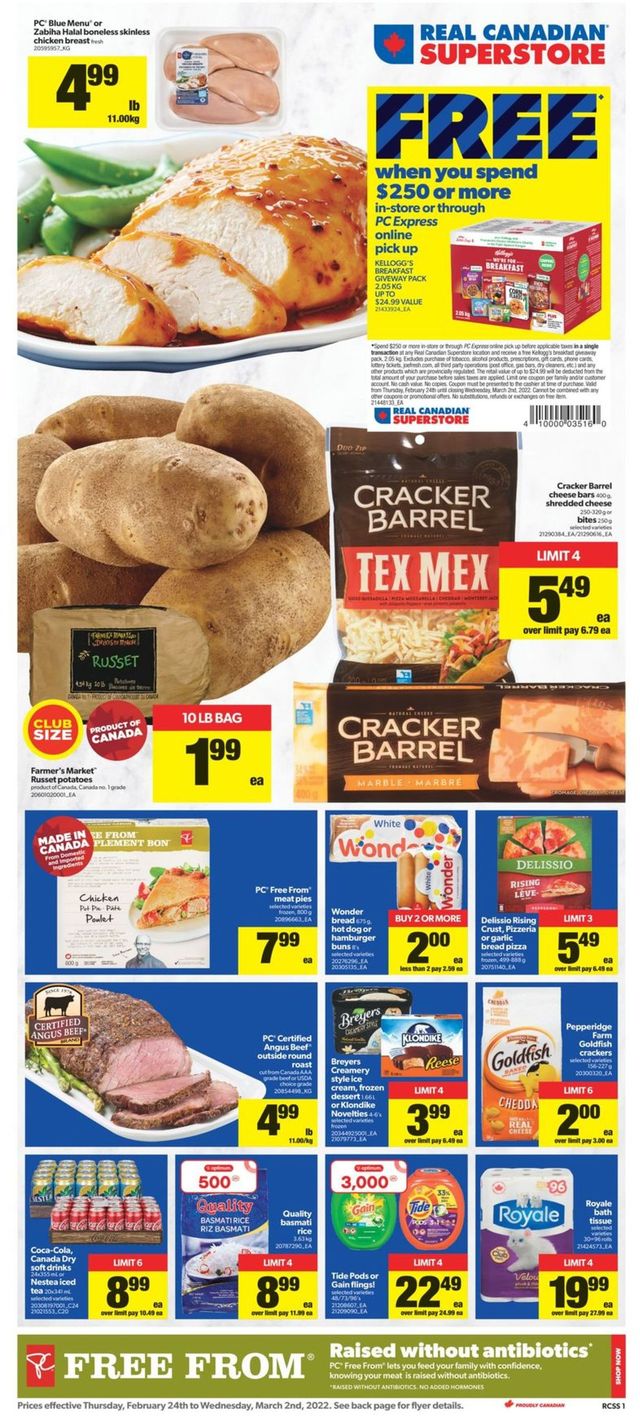 Real Canadian Superstore Flyer from 02/24/2022