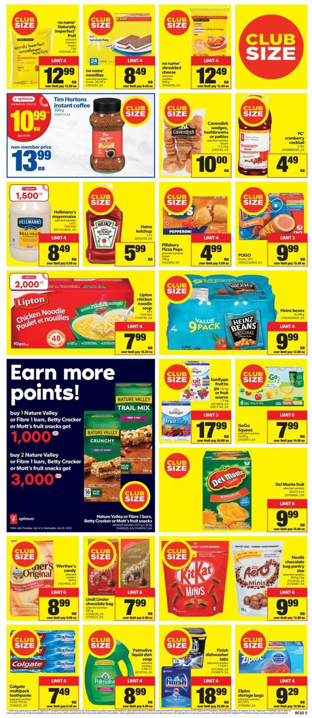 Real Canadian Superstore Flyer from 07/14/2022