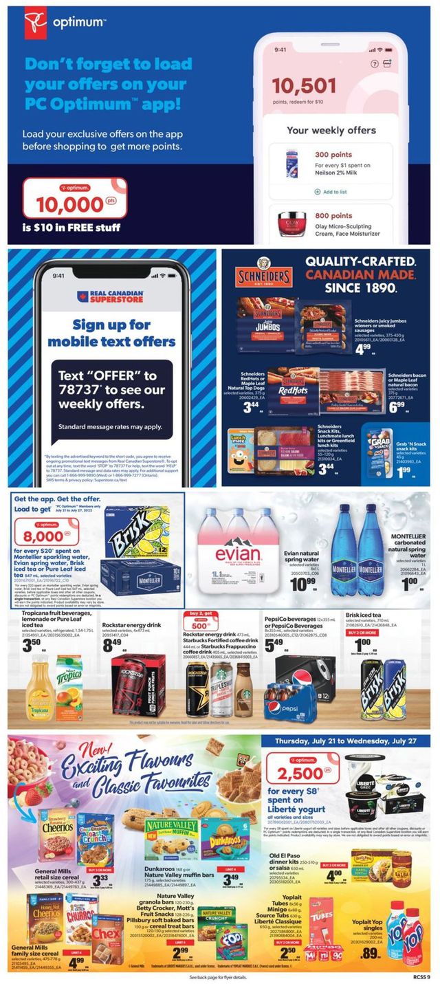 Real Canadian Superstore Flyer from 07/21/2022