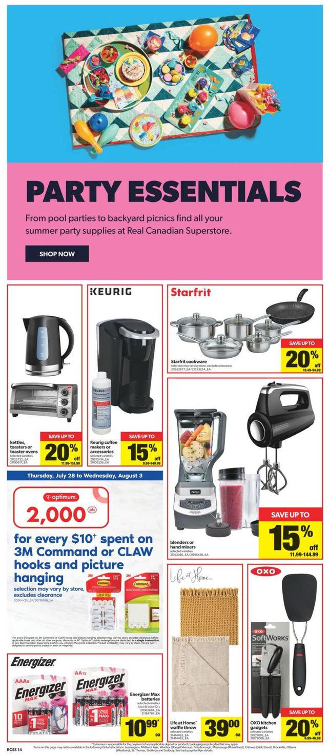 Real Canadian Superstore Flyer from 07/28/2022