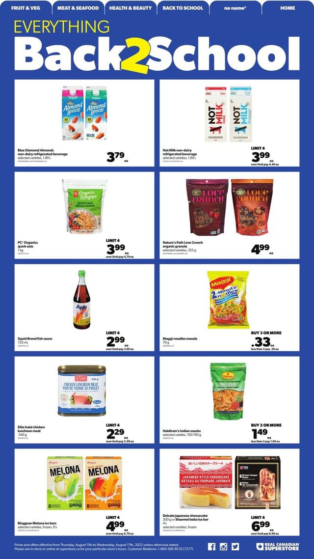 Real Canadian Superstore Flyer from 08/11/2022