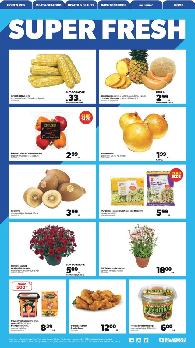 Real Canadian Superstore Flyer from 08/18/2022