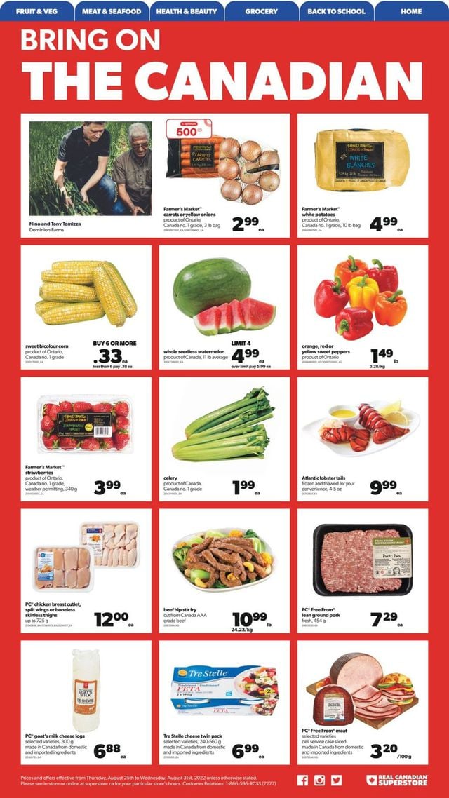 Real Canadian Superstore Flyer from 08/25/2022