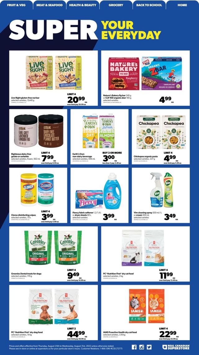 Real Canadian Superstore Flyer from 08/25/2022