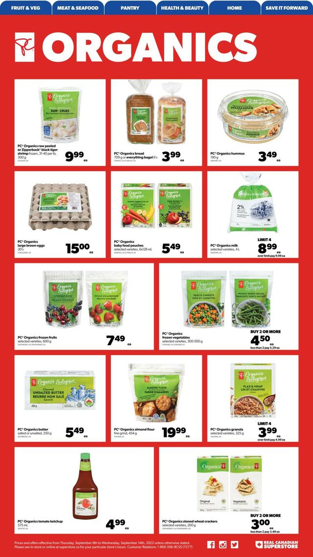 Real Canadian Superstore Flyer from 09/08/2022