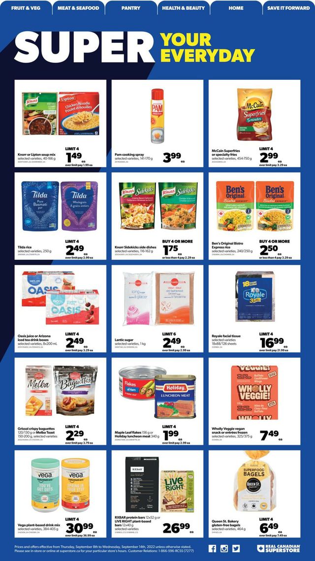 Real Canadian Superstore Flyer from 09/08/2022