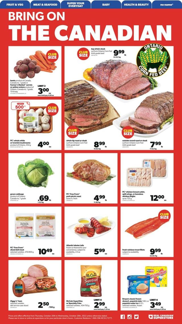 Real Canadian Superstore Flyer from 10/20/2022
