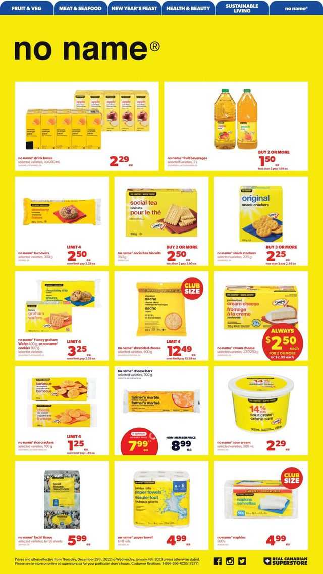 Real Canadian Superstore Flyer from 12/29/2022