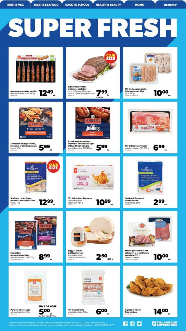 Real Canadian Superstore Flyer from 01/05/2023