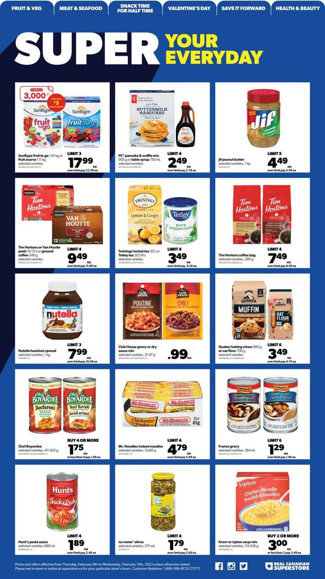 Real Canadian Superstore Flyer from 02/09/2023