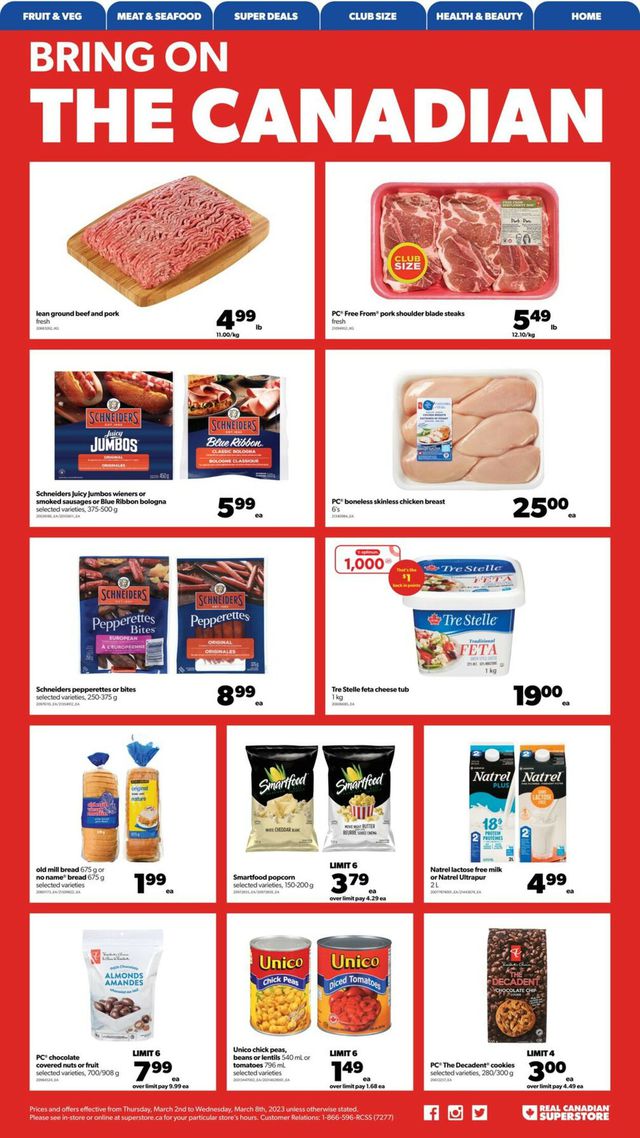 Real Canadian Superstore Flyer from 03/02/2023
