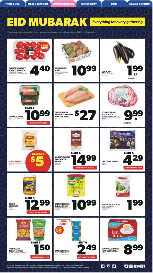 Real Canadian Superstore Flyer from 06/15/2023