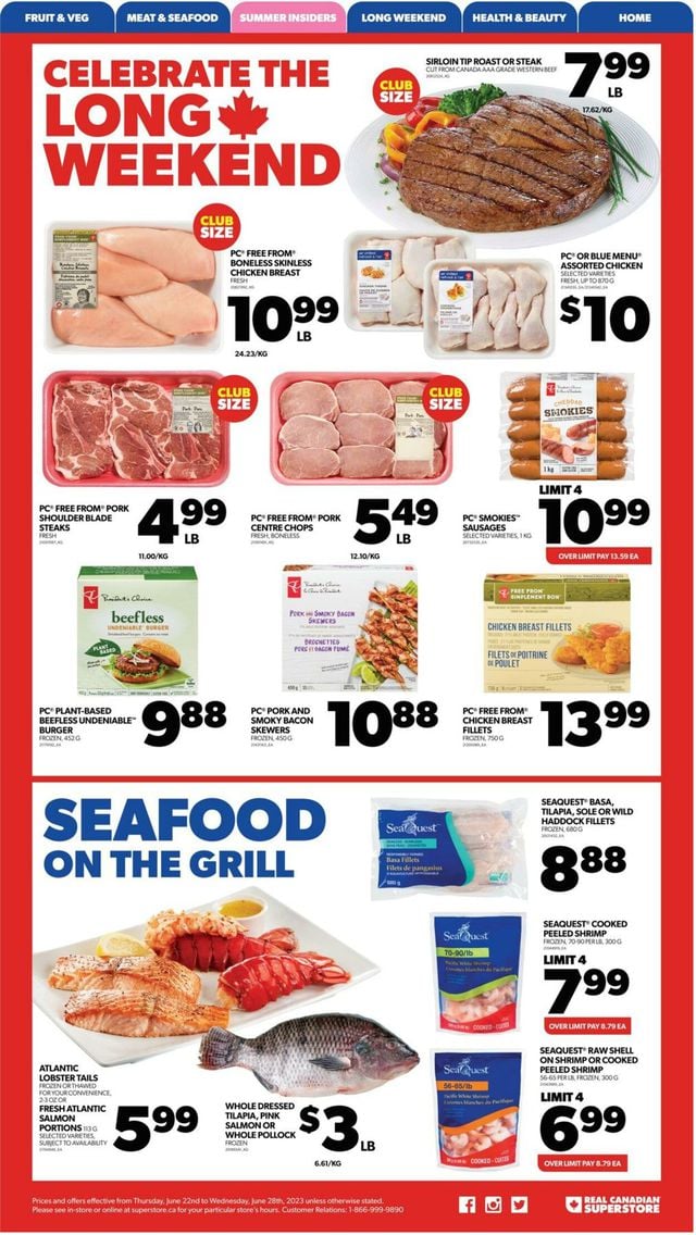 Real Canadian Superstore Flyer from 06/22/2023