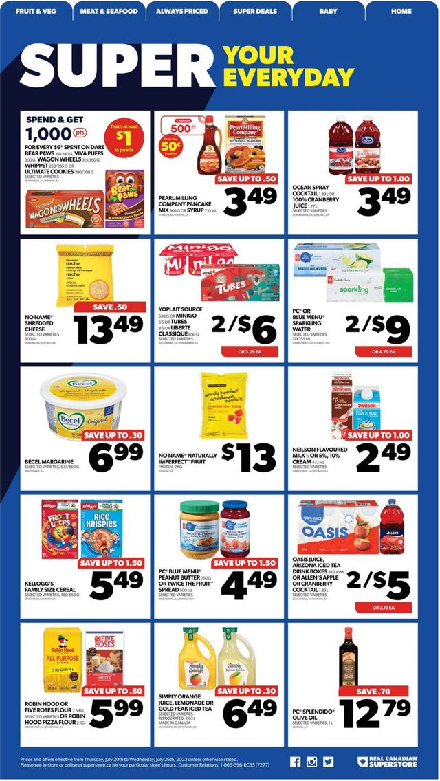 Real Canadian Superstore Flyer from 07/20/2023
