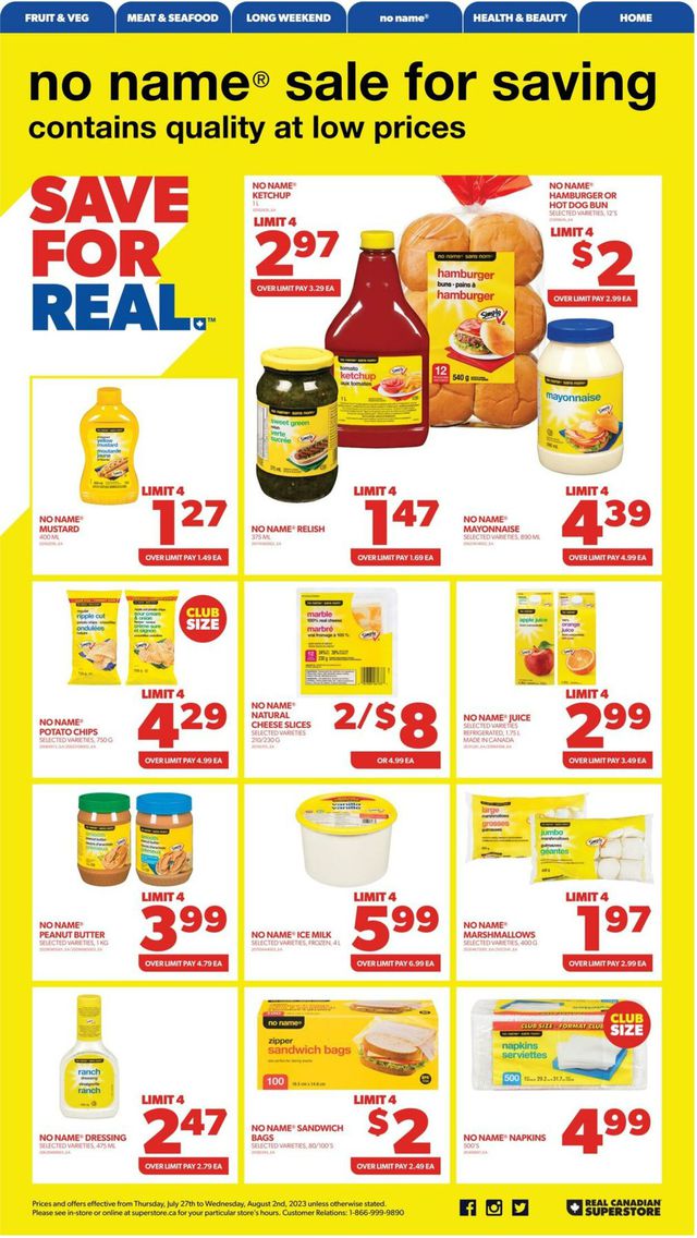 Real Canadian Superstore Flyer from 07/27/2023