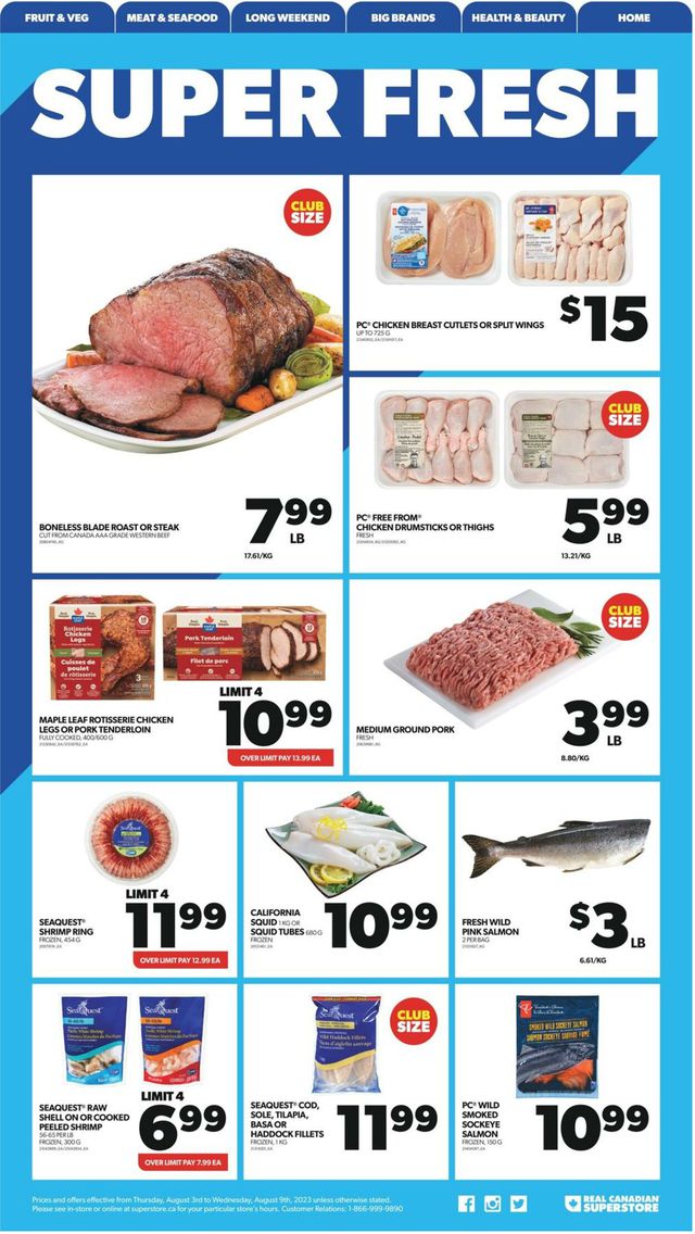 Real Canadian Superstore Flyer from 08/03/2023