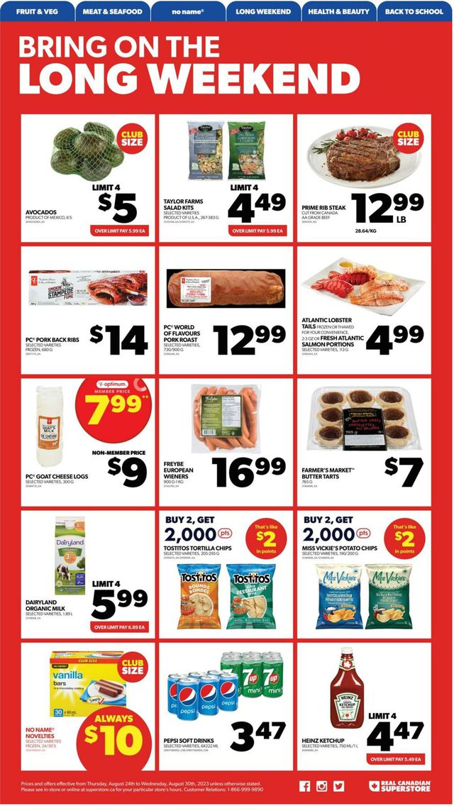 Real Canadian Superstore Flyer from 08/24/2023