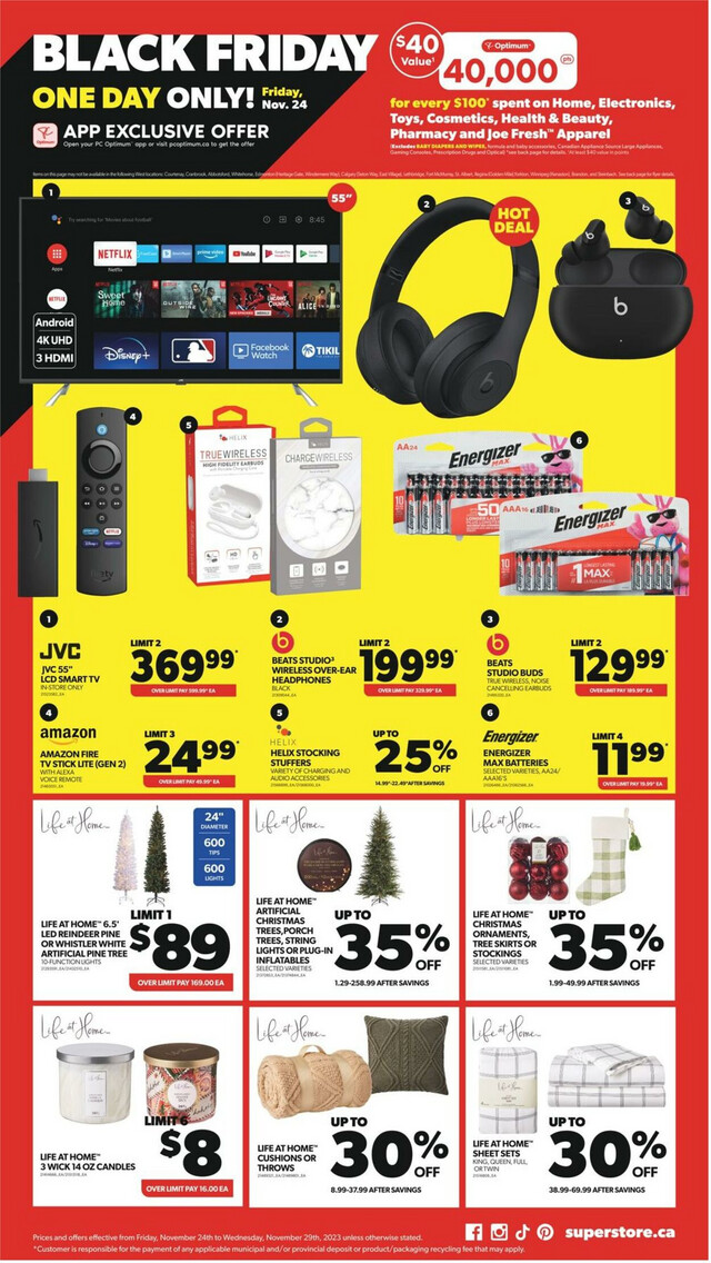 Real Canadian Superstore Flyer from 11/24/2023