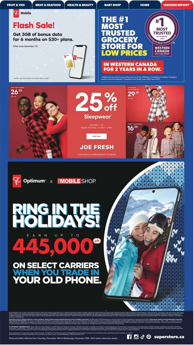 Real Canadian Superstore Flyer from 12/14/2023