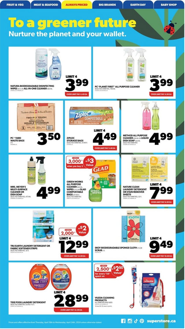 Real Canadian Superstore Flyer from 04/18/2024