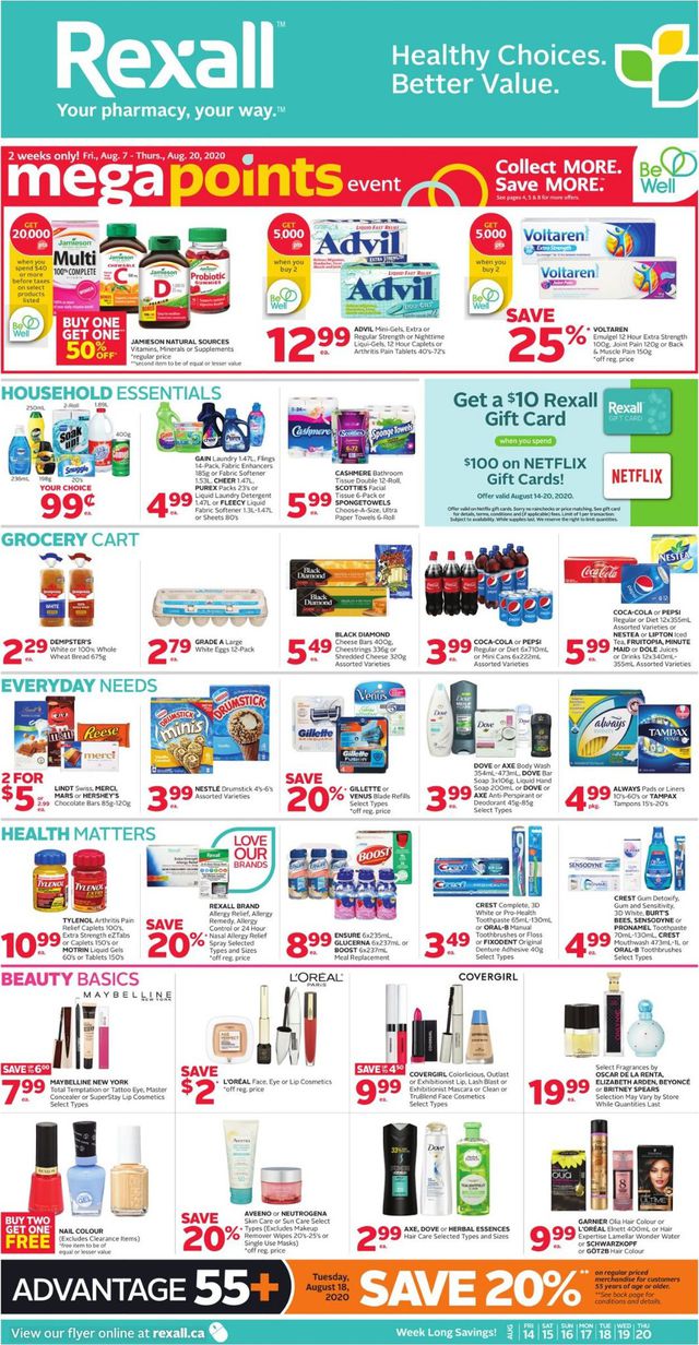 Rexall Flyer from 08/14/2020