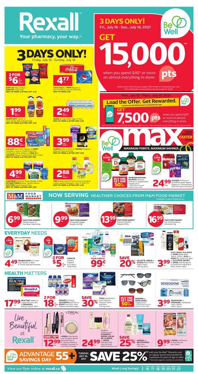 Rexall Flyer from 07/16/2021