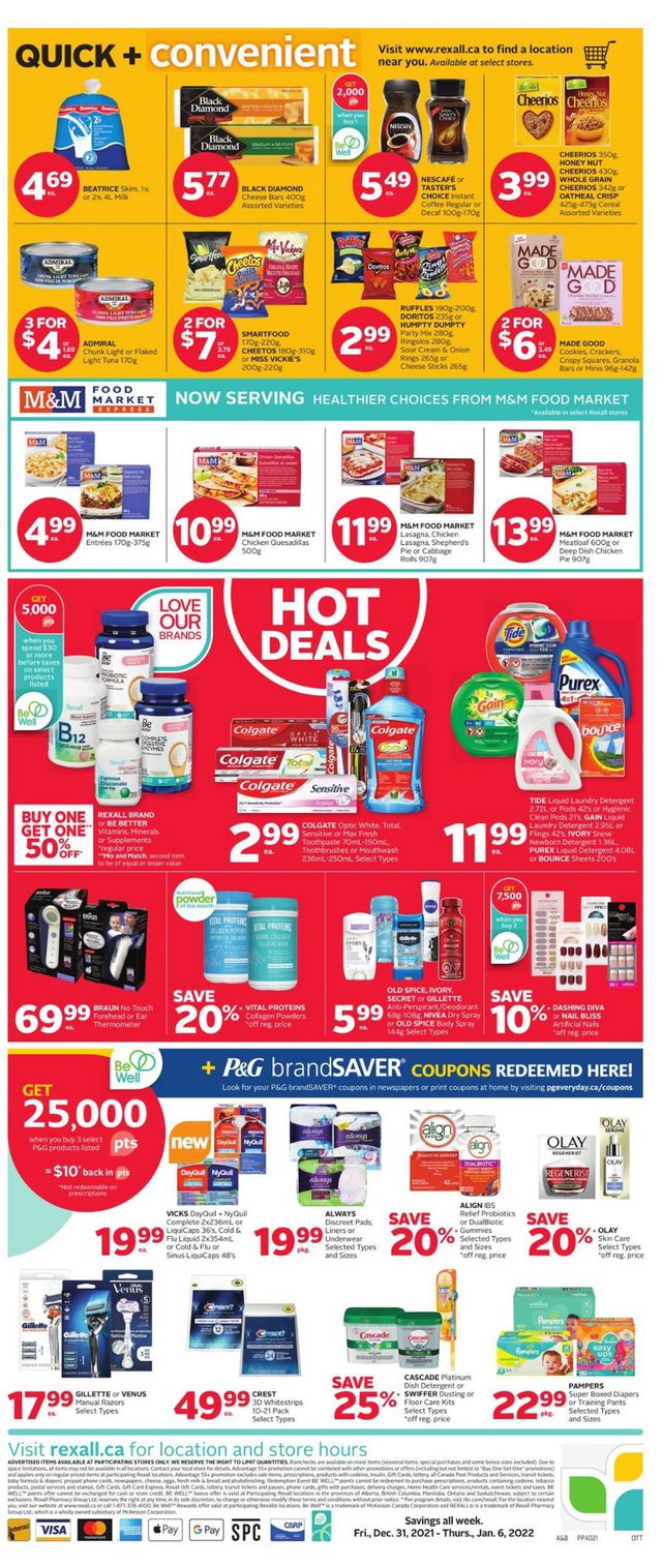 Rexall Flyer from 12/31/2021